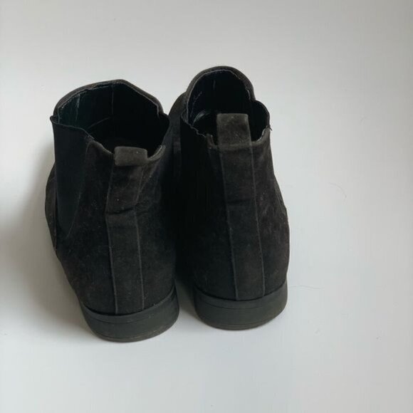 ASOS black suede shoes 10 pullup - Picture 8 of 9